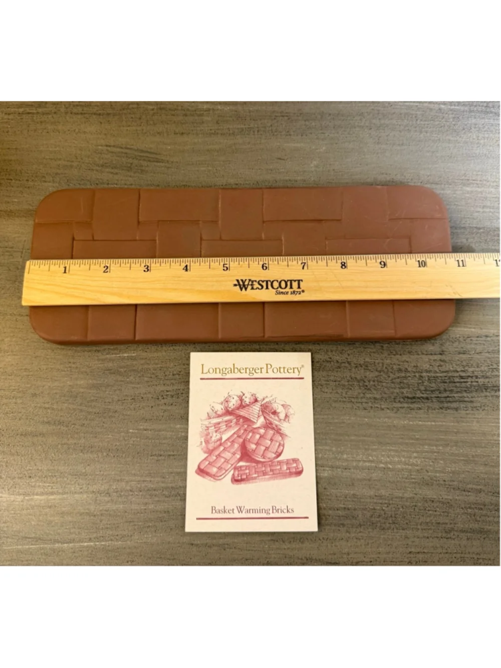 NIB Longaberger Pottery Bread Basket Brick, item number 30074